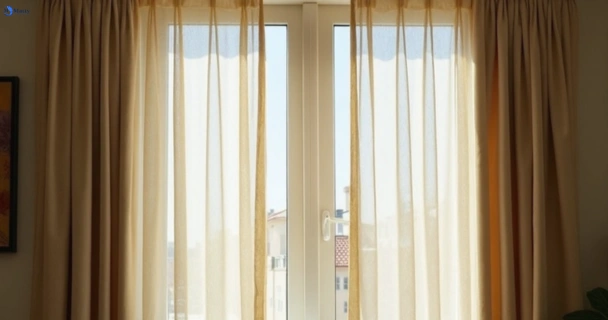 Dull dusty drapes in north-ipswich before professional cleaning